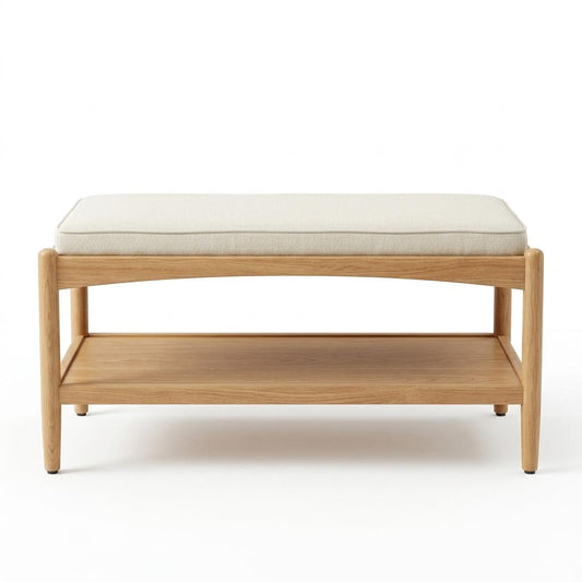 Modern Minimalist Solid Wood, Soft Cushion – FLETCHER COFFEE TABLE