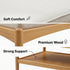 Modern Minimalist Solid Wood, Soft Cushion – FLETCHER COFFEE TABLE