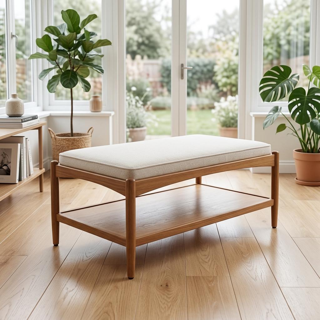Modern Minimalist Solid Wood, Soft Cushion – FLETCHER COFFEE TABLE