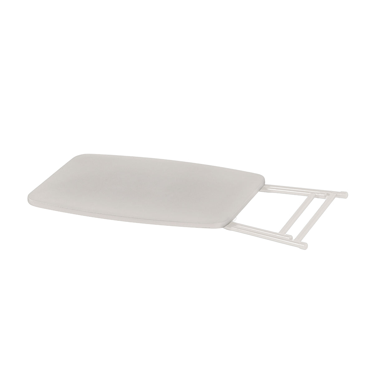 Modern Adjustable Table, Ivory Metal Frame - FLEXI OFF WHITE