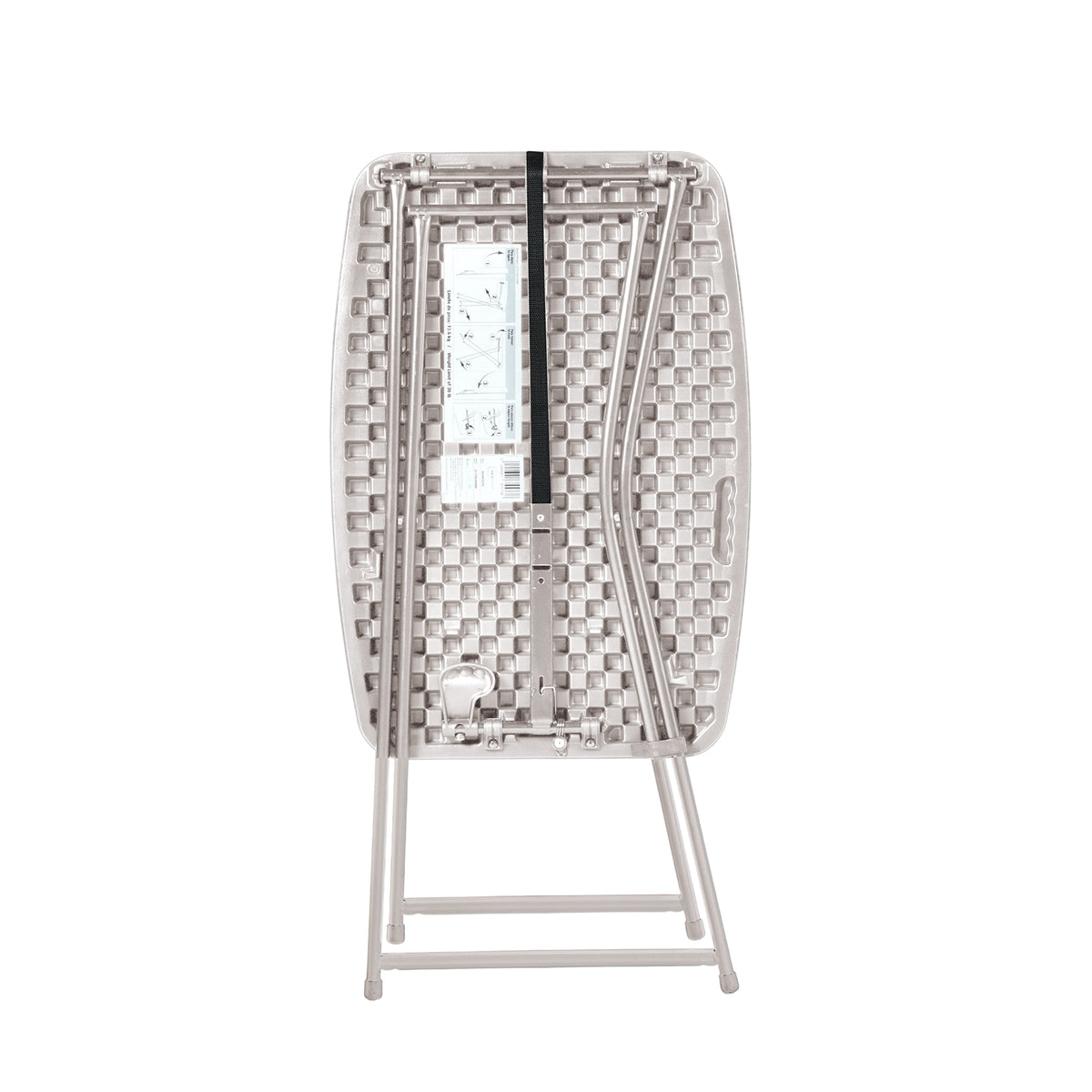 Modern Adjustable Table, Ivory Metal Frame - FLEXI OFF WHITE