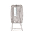 Modern Adjustable Table, Ivory Metal Frame - FLEXI OFF WHITE