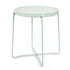 Modern Accent Table, Plastic Top & Metal Legs - FLINT PLASTIC LGR