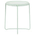 Modern Accent Table, Plastic Top & Metal Legs - FLINT PLASTIC LGR