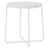 Modern Minimalist Plastic Table, Steel Legs - FLINT PLASTIC WH