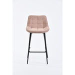 flyer knoll-15 bar chair - white barstool - upholstered compact seating or footrest