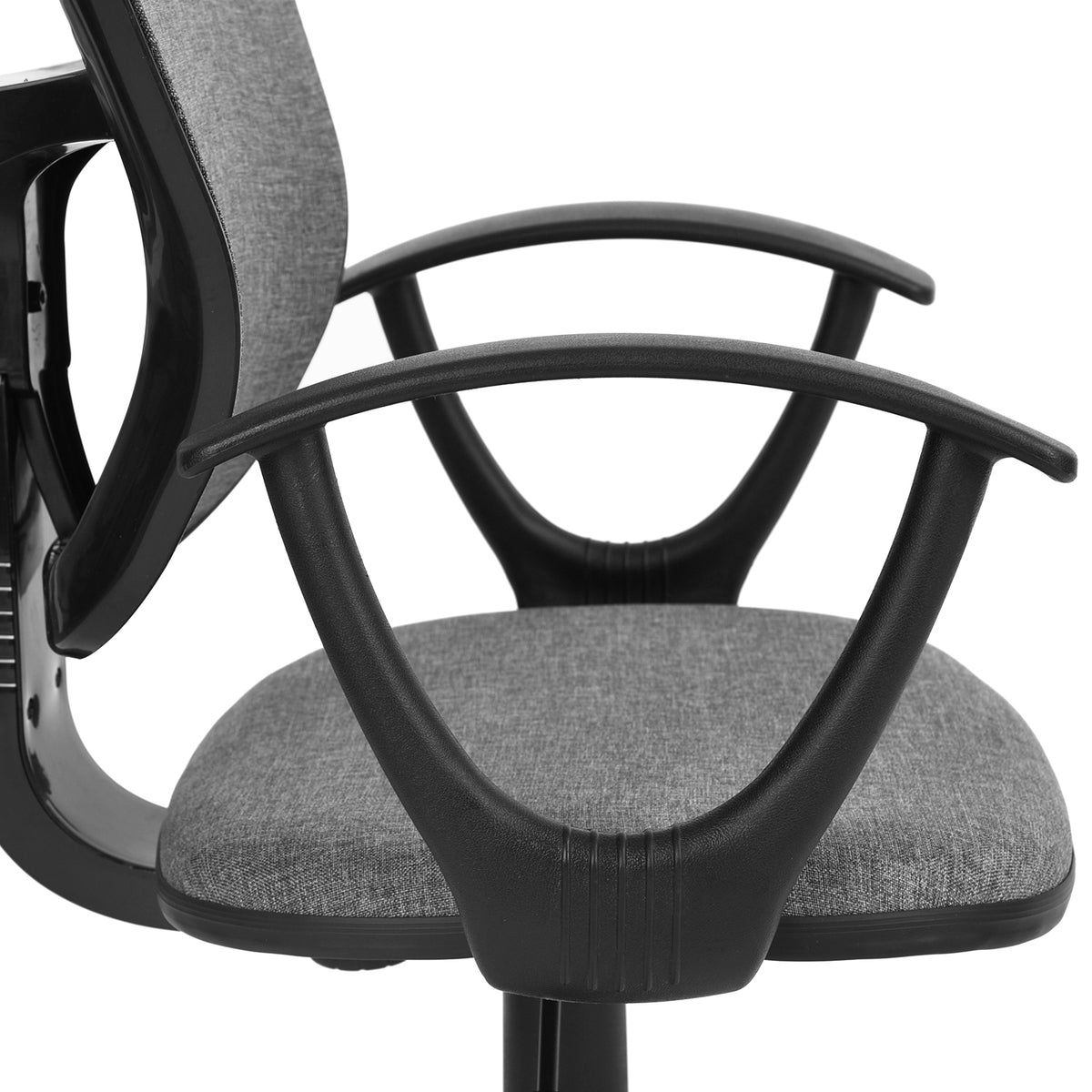 Modern Ergonomic Fabric Office Chair – FLYING ARM GREY