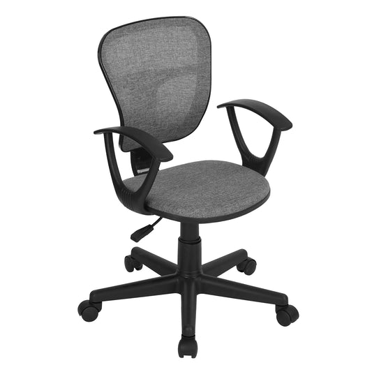 Modern Ergonomic Fabric Office Chair – FLYING ARM GREY