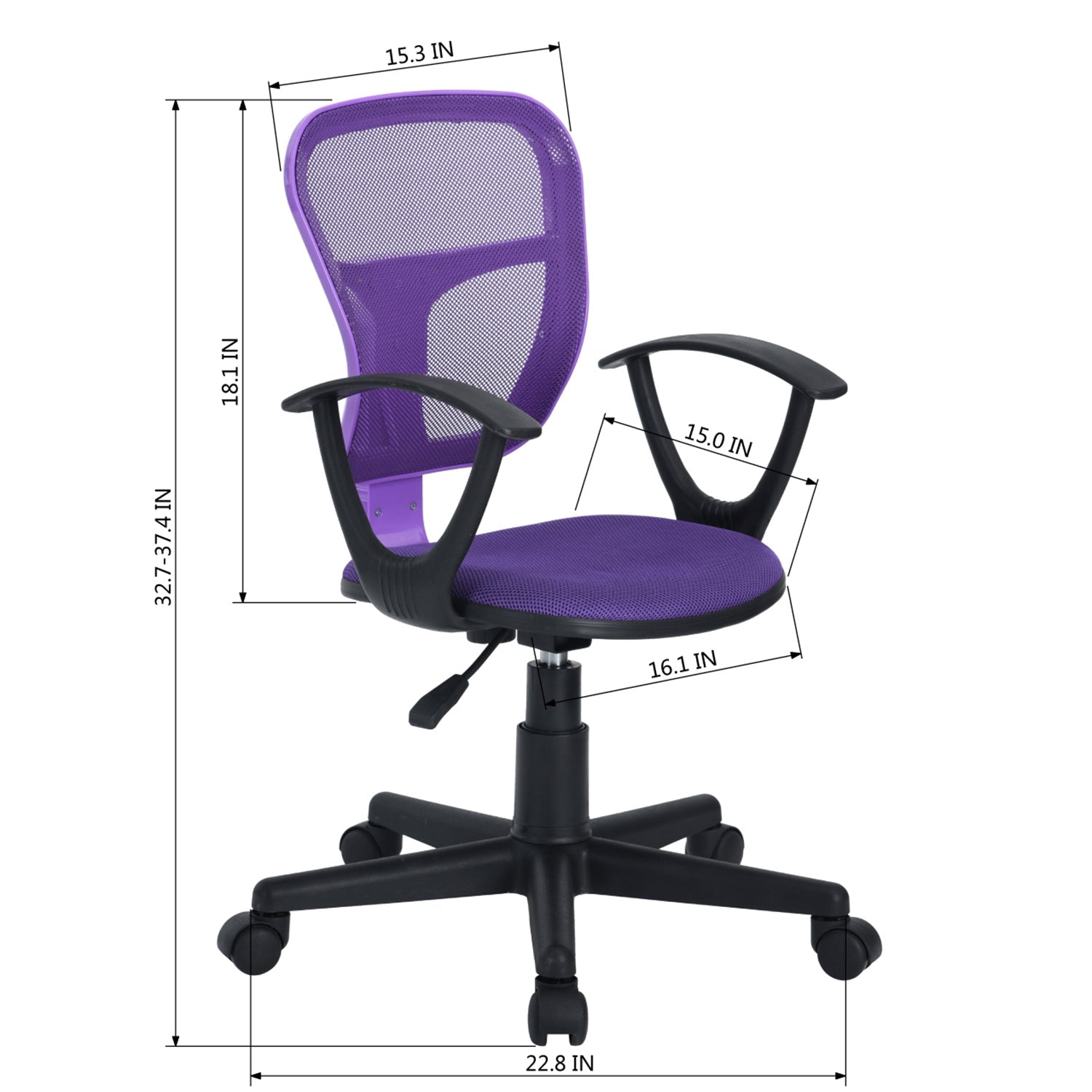 Flying Arm Fabric Office Chair