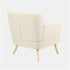 Modern Boucle Accent, Wooden Frame Chair - FOLMER BEIGE