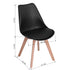 Modern Swivel Dining Chair, Beech Leg - FRANKFURT T BLACK