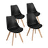Modern Swivel Dining Chair, Beech Leg - FRANKFURT T BLACK