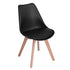 Modern Swivel Dining Chair, Beech Leg - FRANKFURT T BLACK