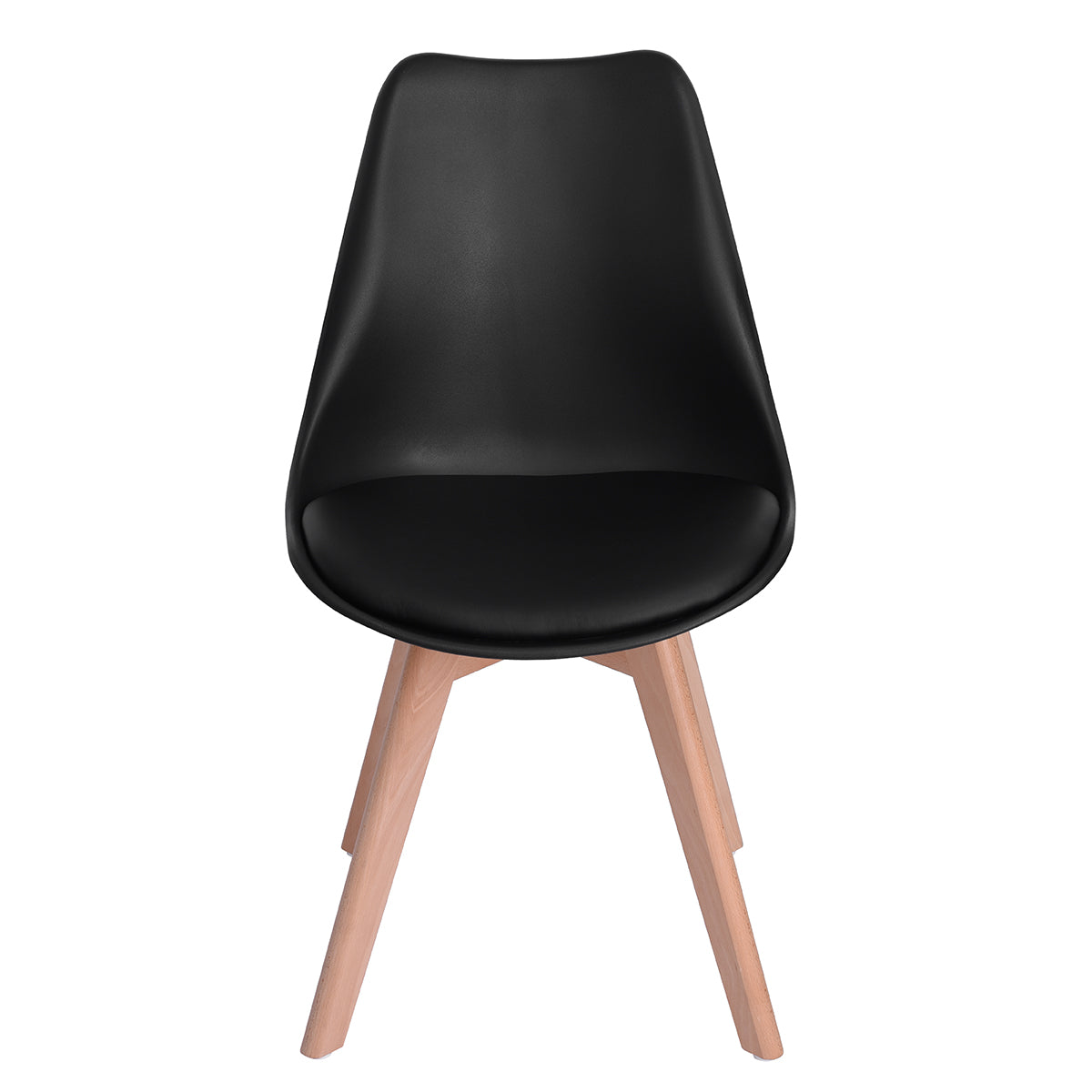Modern Swivel Dining Chair, Beech Leg - FRANKFURT T BLACK
