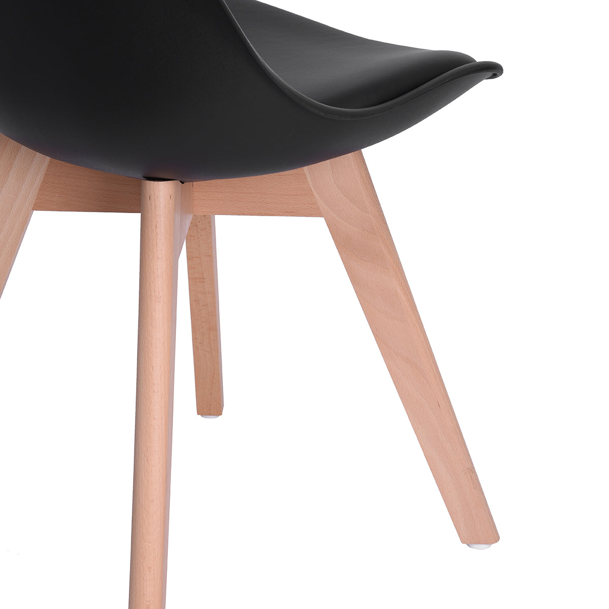 Modern Swivel Dining Chair, Beech Leg - FRANKFURT T BLACK