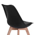 Modern Swivel Dining Chair, Beech Leg - FRANKFURT T BLACK