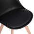 Modern Swivel Dining Chair, Beech Leg - FRANKFURT T BLACK