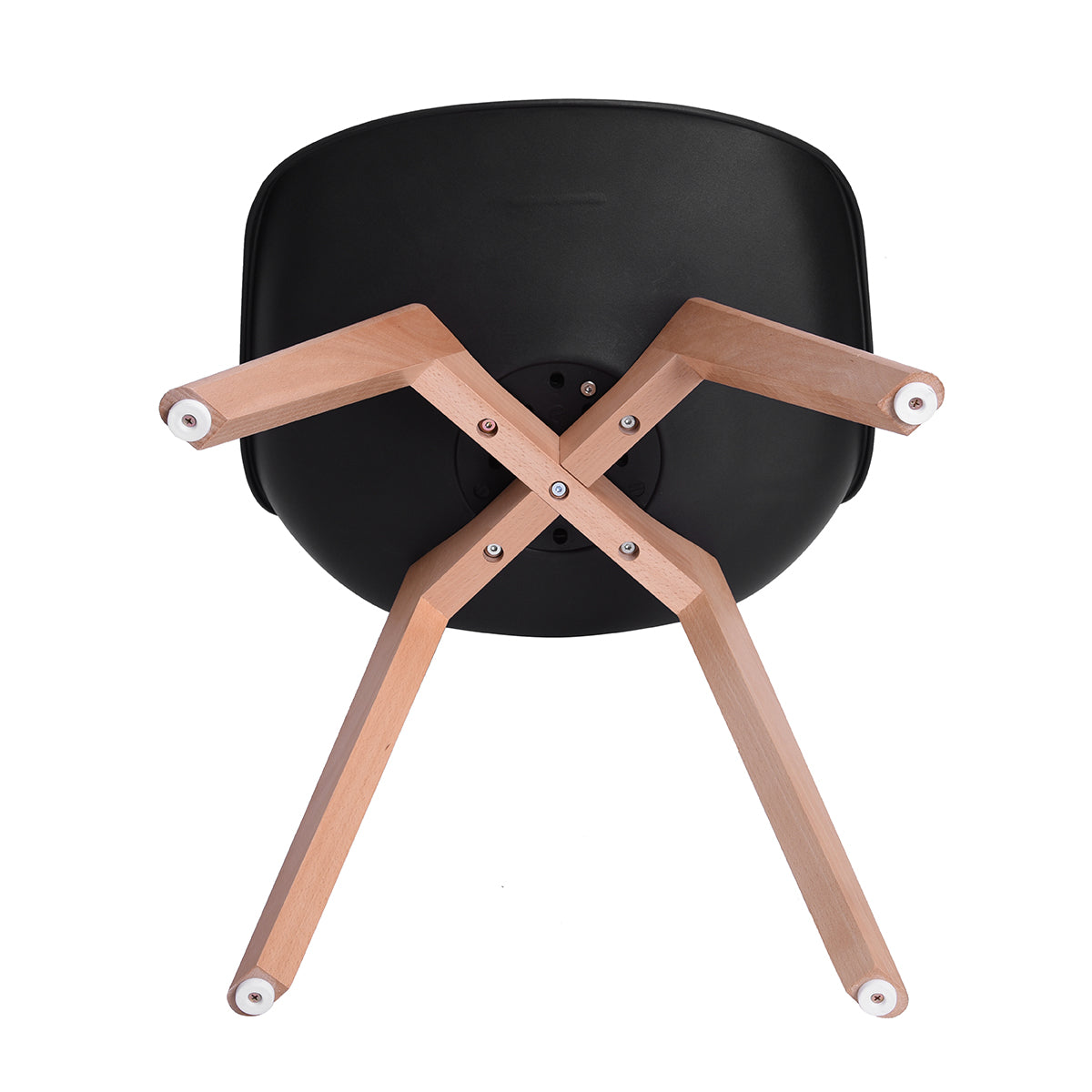 Modern Swivel Dining Chair, Beech Leg - FRANKFURT T BLACK