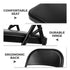 Modern Folding Iron Chair, Space-Saving Design - FRIEDA DOUBLE H BLACK