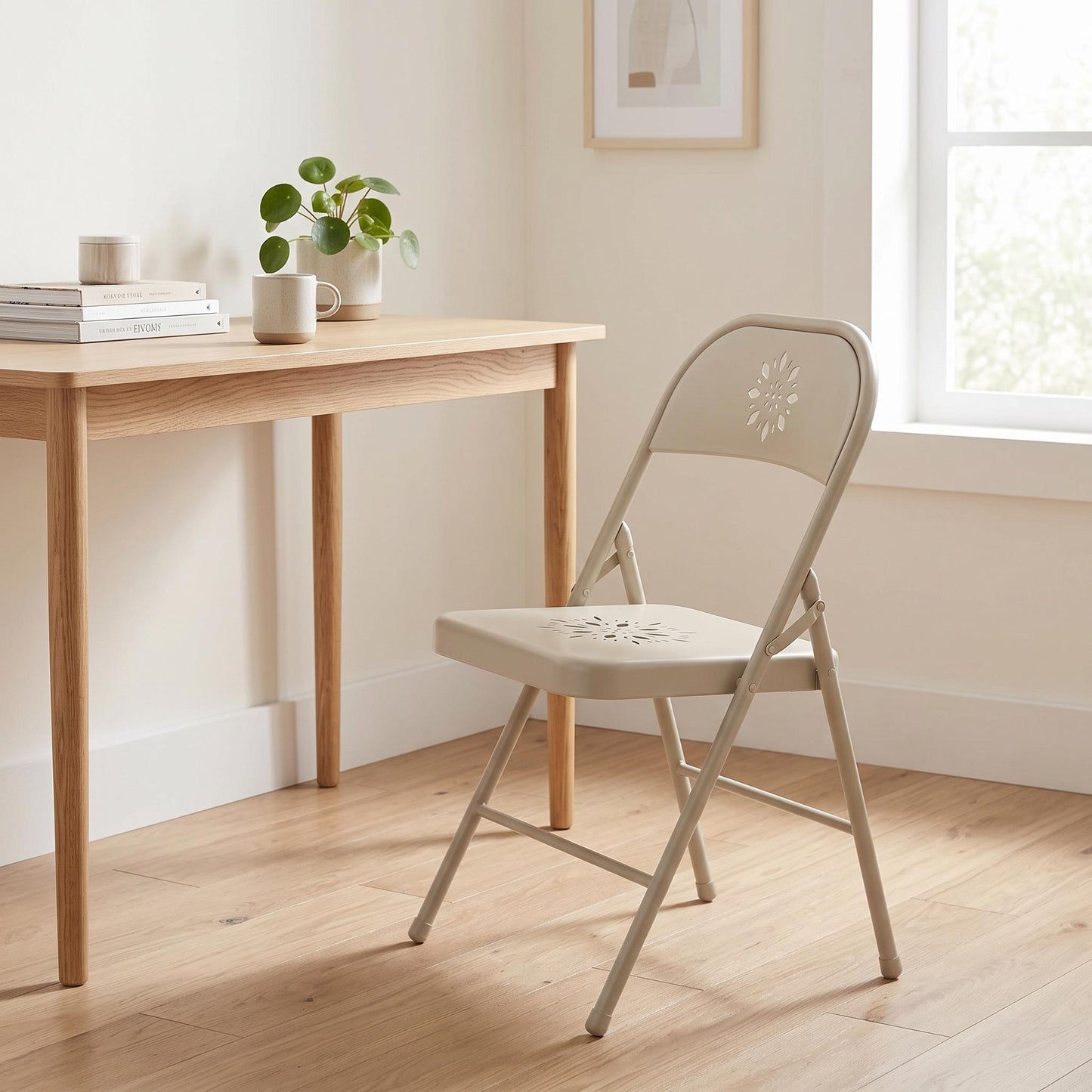 FRIEDA FLOWER HH Folding Chair Grey