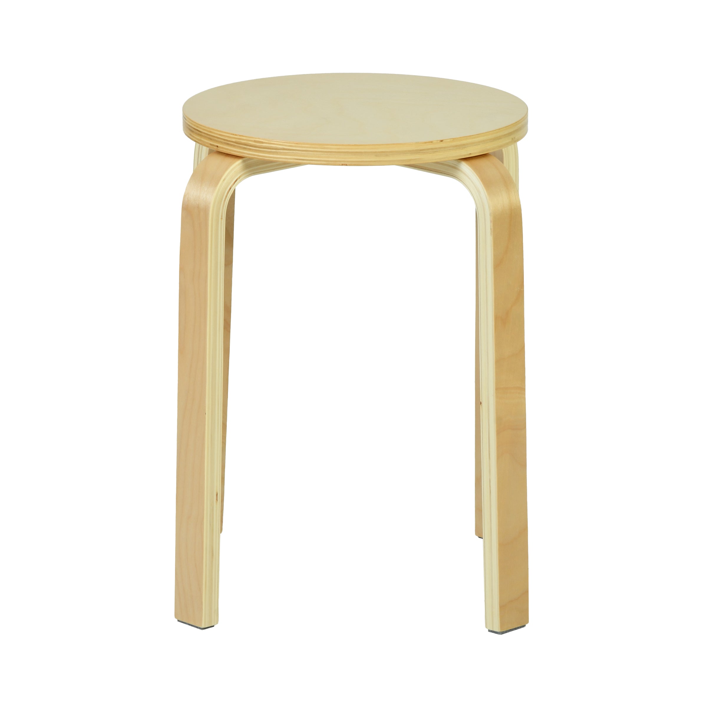 Modern Wood Stool, Poplar Multi-Layer - FROZIAN