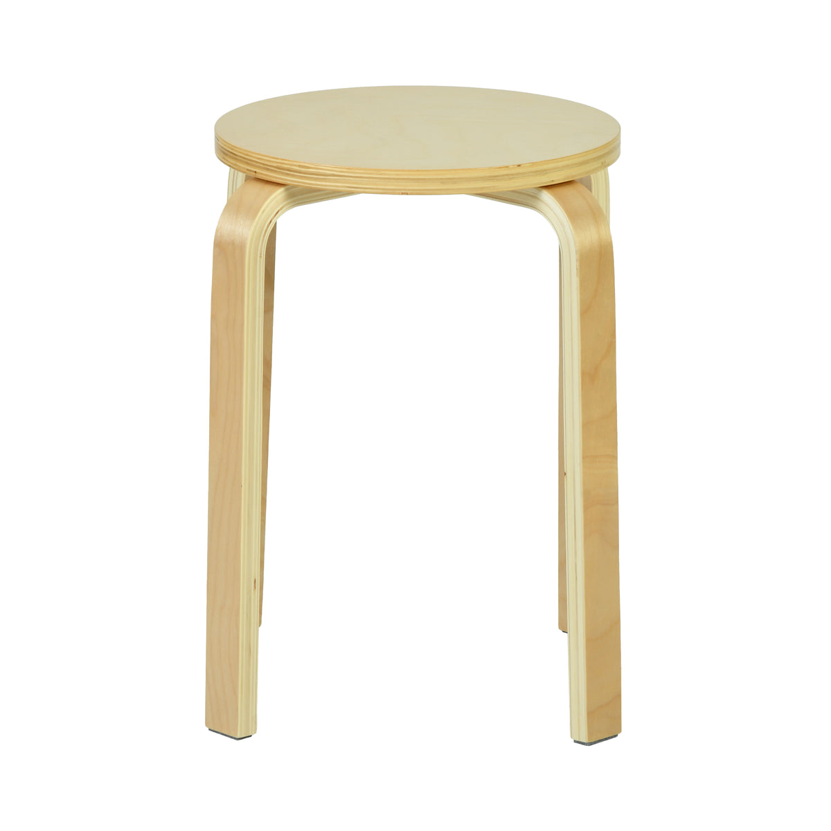 Modern Wood Stool, Poplar Multi-Layer - FROZIAN