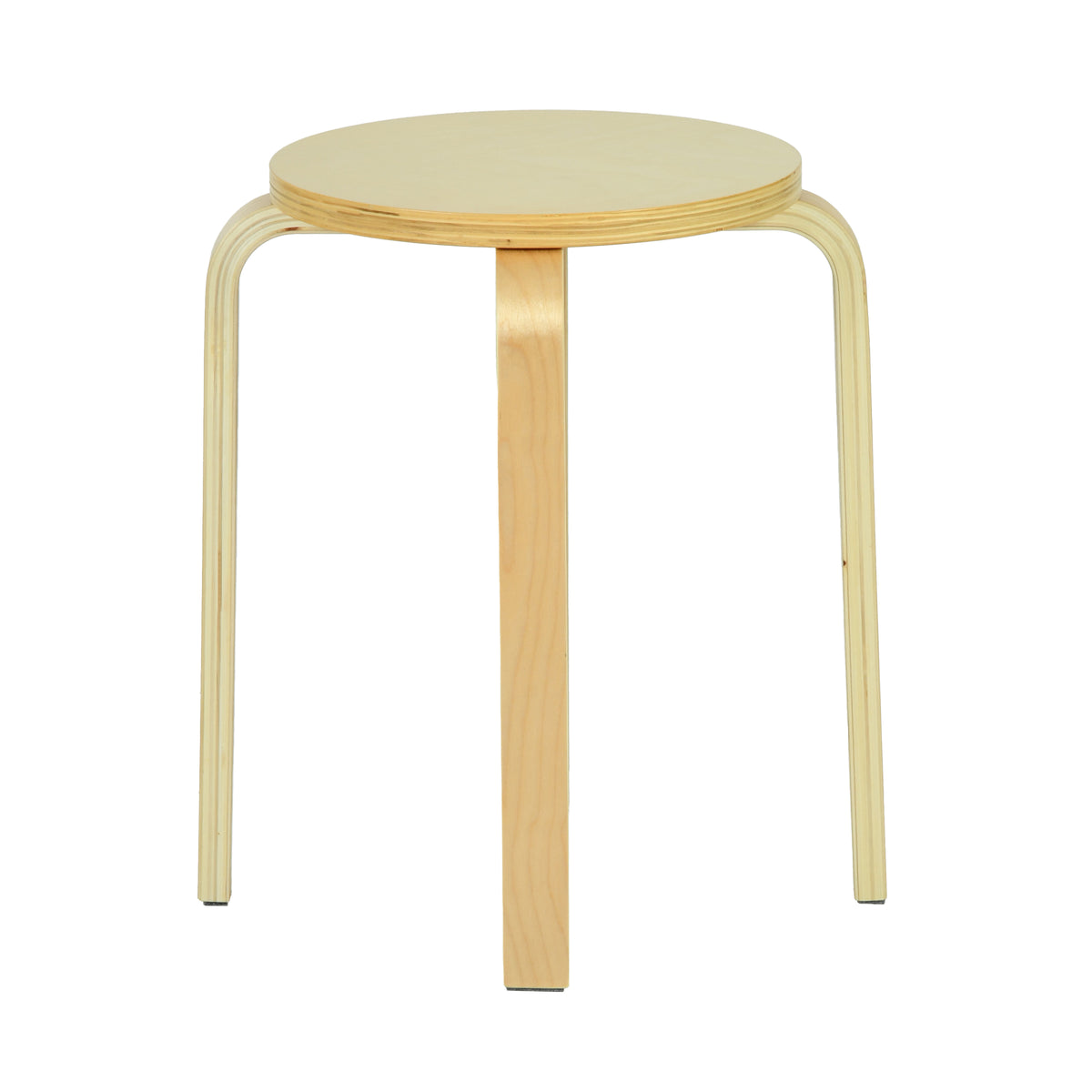 Modern Wood Stool, Poplar Multi-Layer - FROZIAN