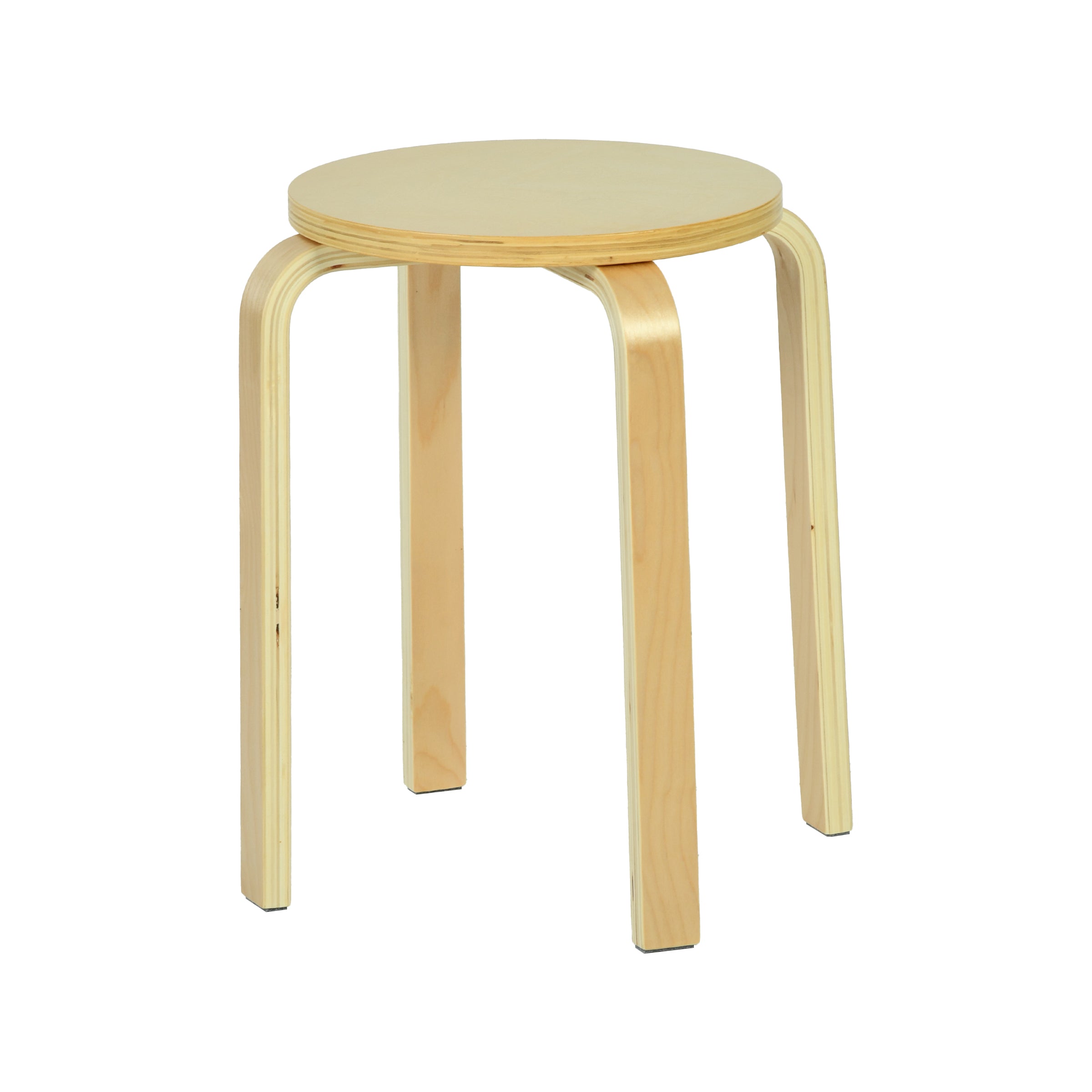 Modern Wood Stool, Poplar Multi-Layer - FROZIAN