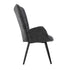 Funkel Velvet Accent Chair With Black Metal Leg