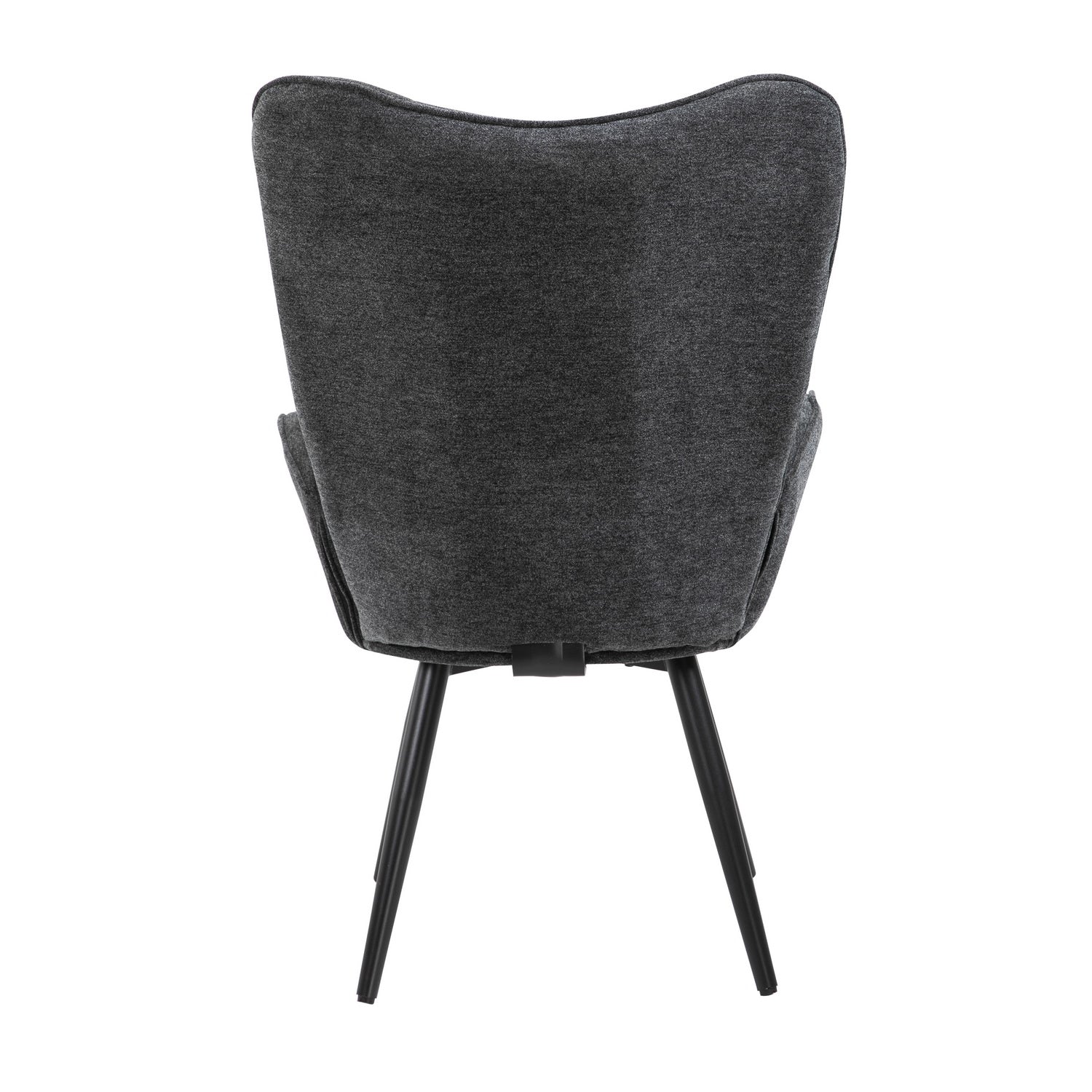 Funkel Velvet Accent Chair With Black Metal Leg