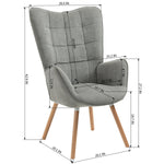 Funkel Natural Wood Accent Chair