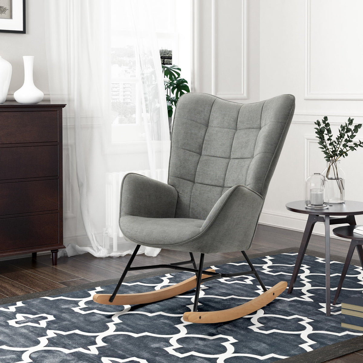 Funkel Fabric Rocking Chair