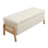 Modern Storage Ottoman, Fabric Upholstery & Wood Legs - Fletcher Storage Ottoman