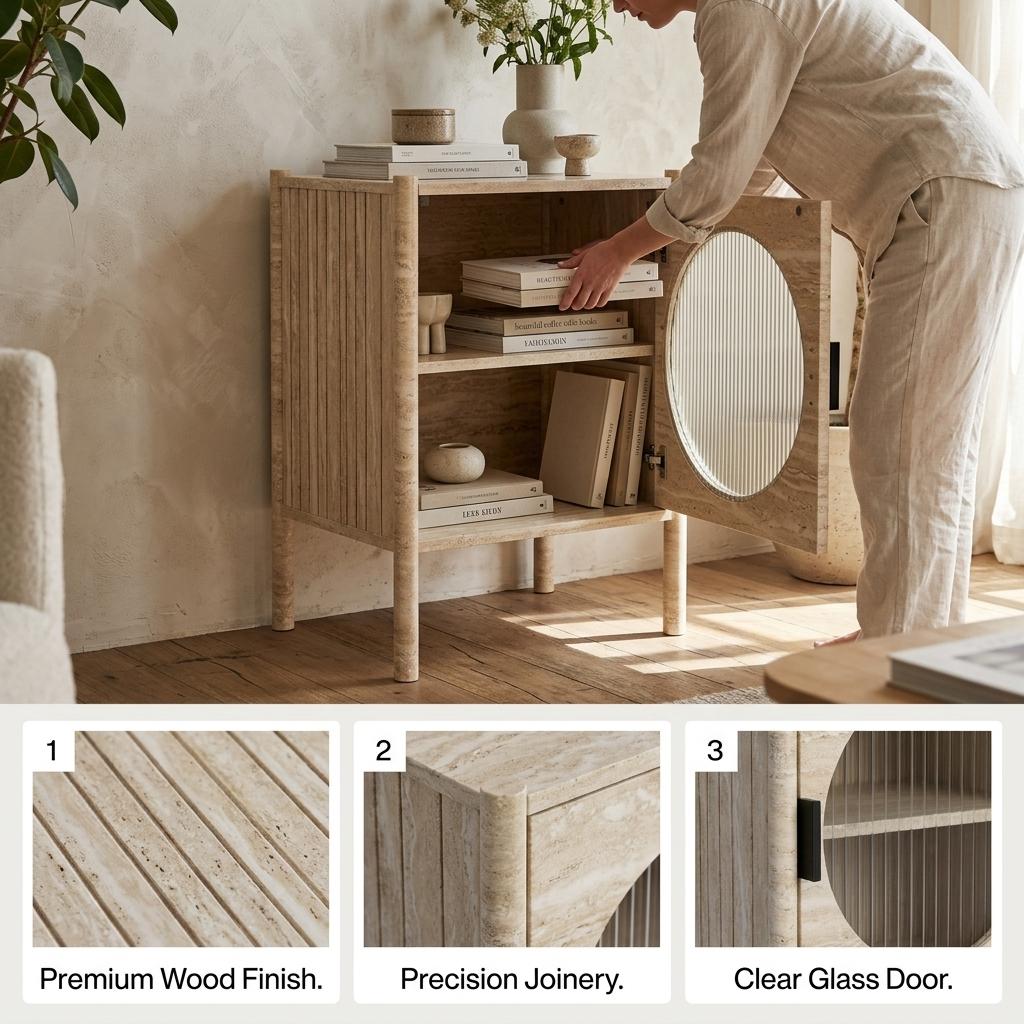 Modern Minimalist End Table, Sleek Accent Design - GADRON