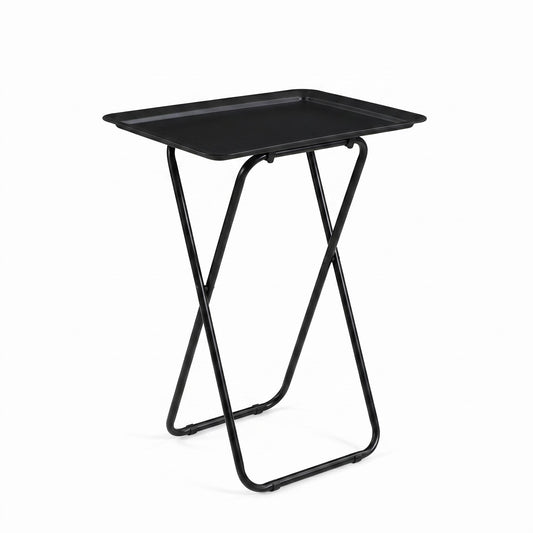 Modern Folding Table, Plastic Lightweight - GALE-BLACK