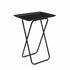 Modern Folding Table, Plastic Lightweight - GALE-BLACK