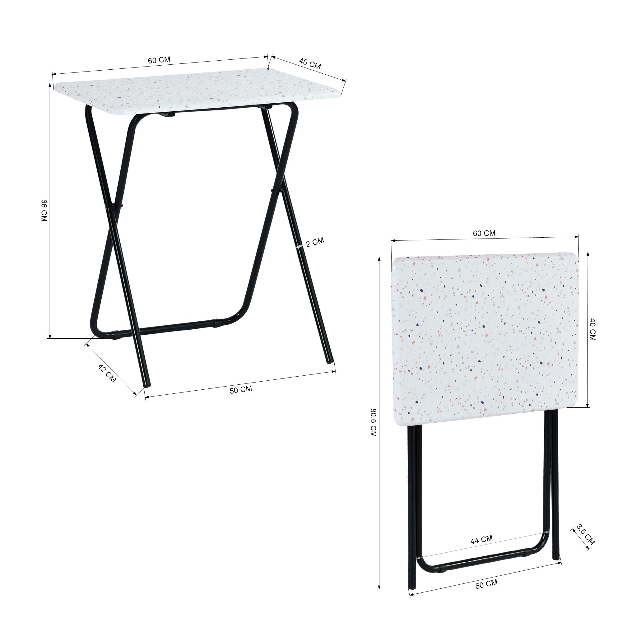 Modern Foldable MDF Desk - GALE WOOD A