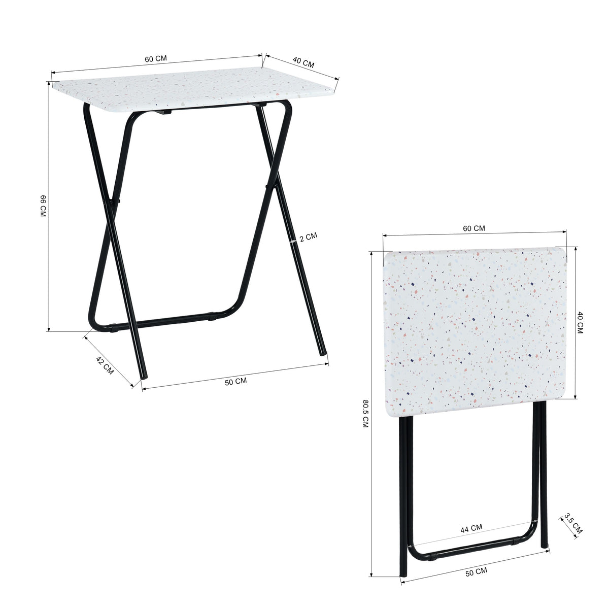 Modern Foldable MDF Desk - GALE WOOD A