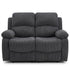 Modern Recliner Sofa, Grey Fabric Comfort - GASTA Double Seater
