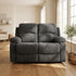Modern Recliner Sofa, Grey Fabric Comfort - GASTA Double Seater