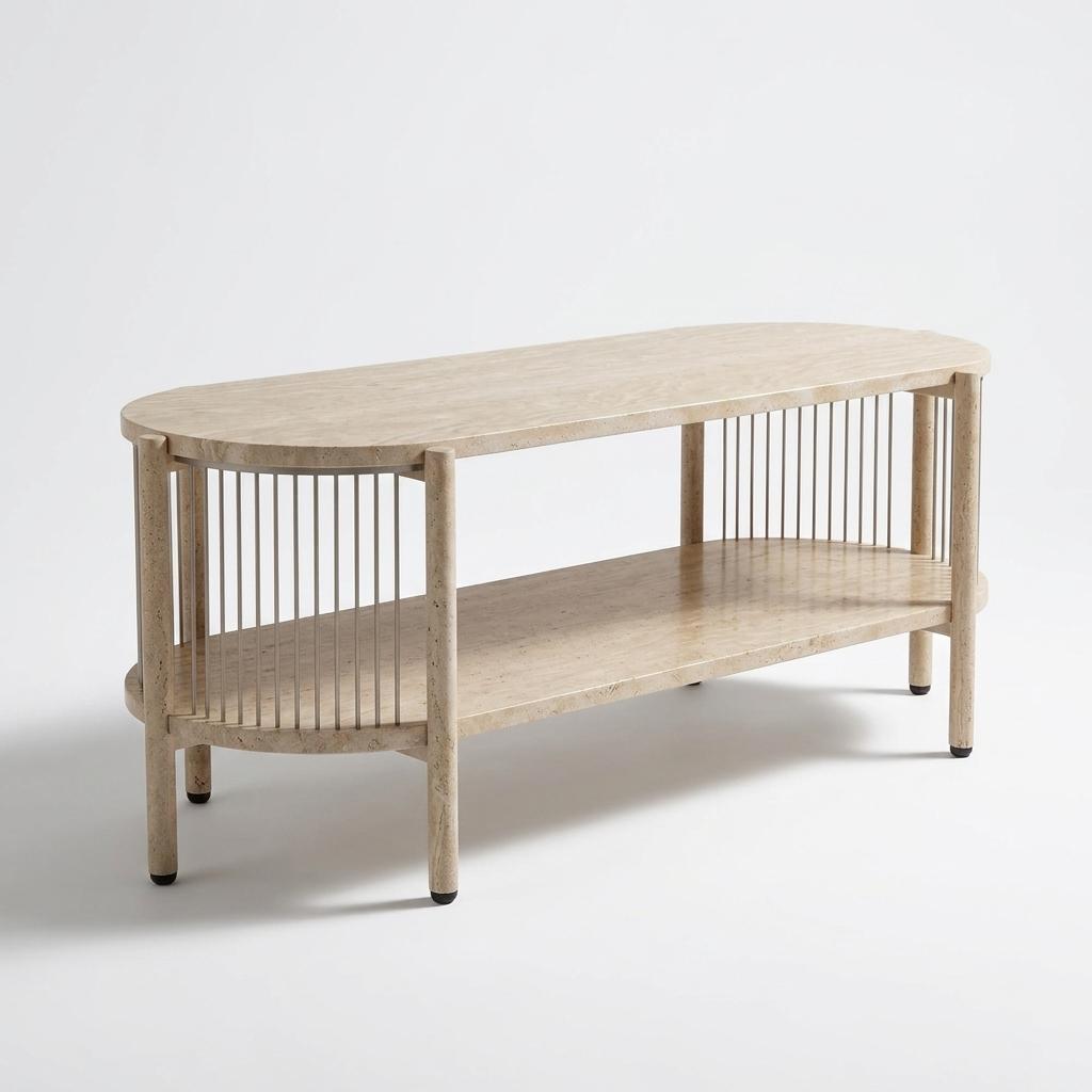 Modern Minimalist TV Stand, Sleek Storage - GHOQANS