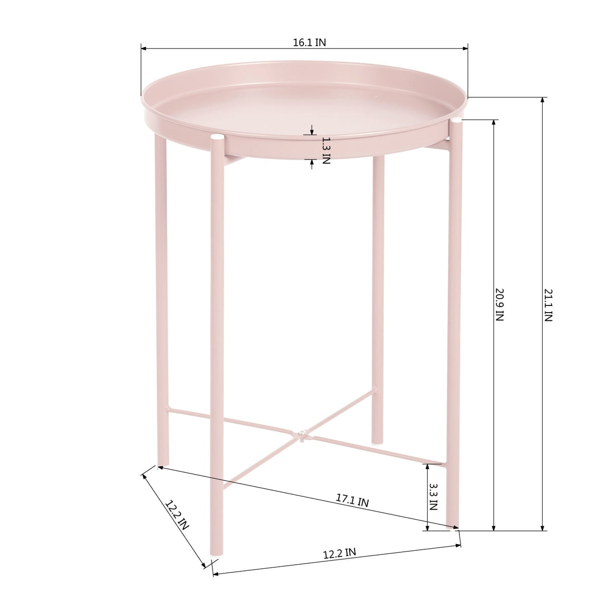 Gladom Full Metal Folding Table