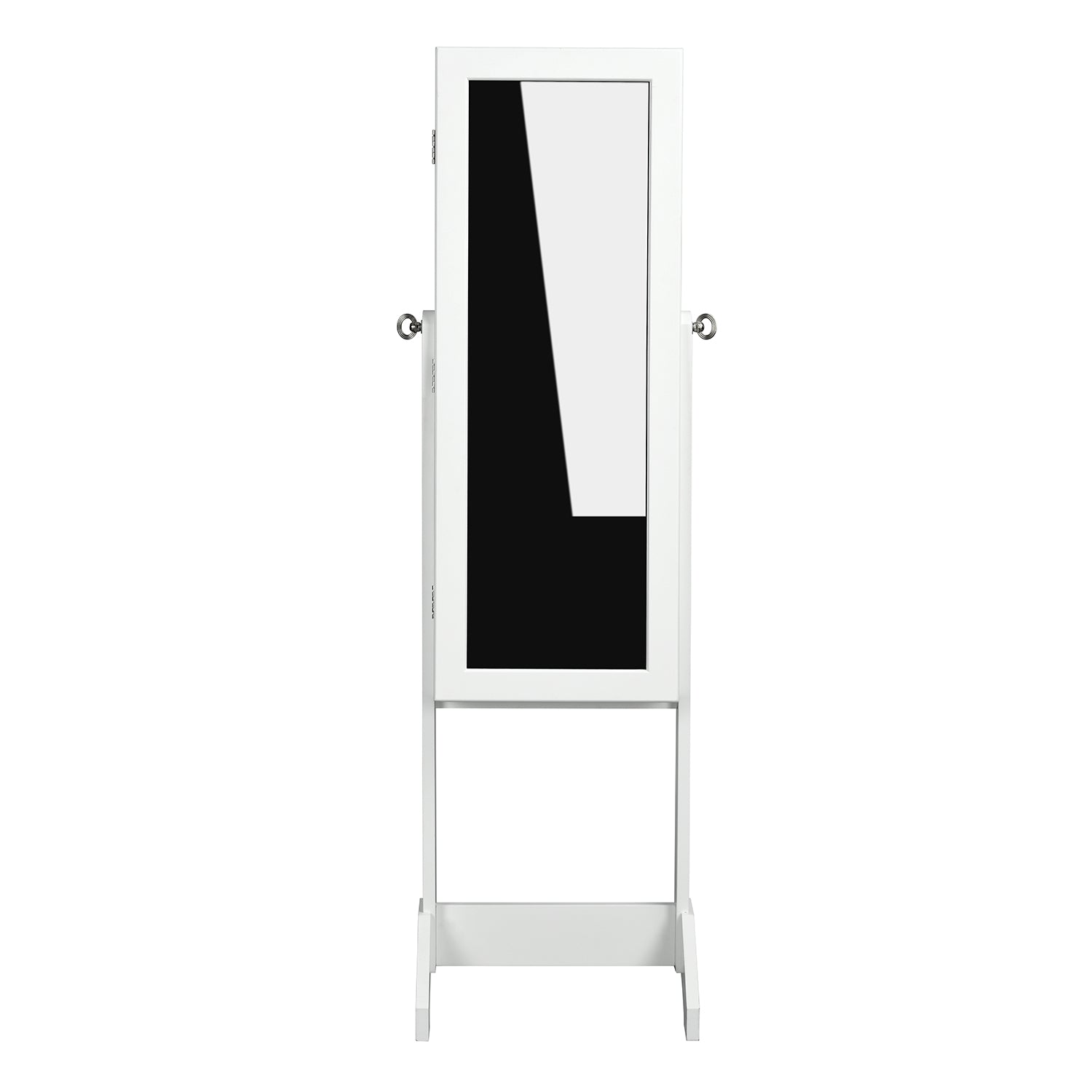 Modern Mirrored Cabinet, MDF & Glass - GODRIC WHITE