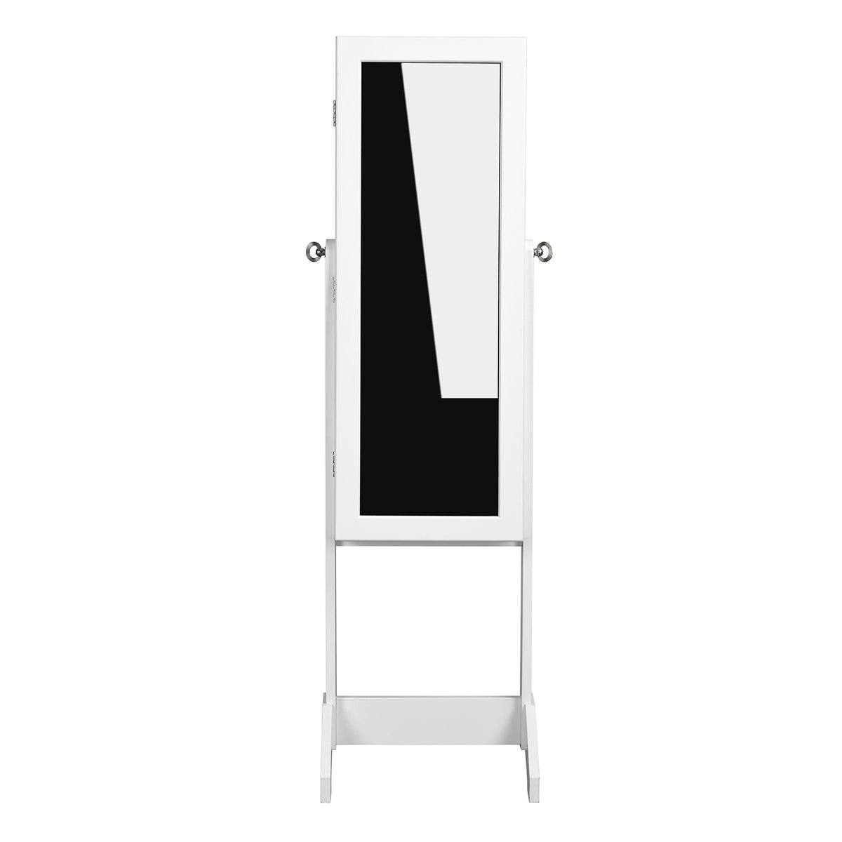 Modern Mirrored Cabinet, MDF & Glass - GODRIC WHITE