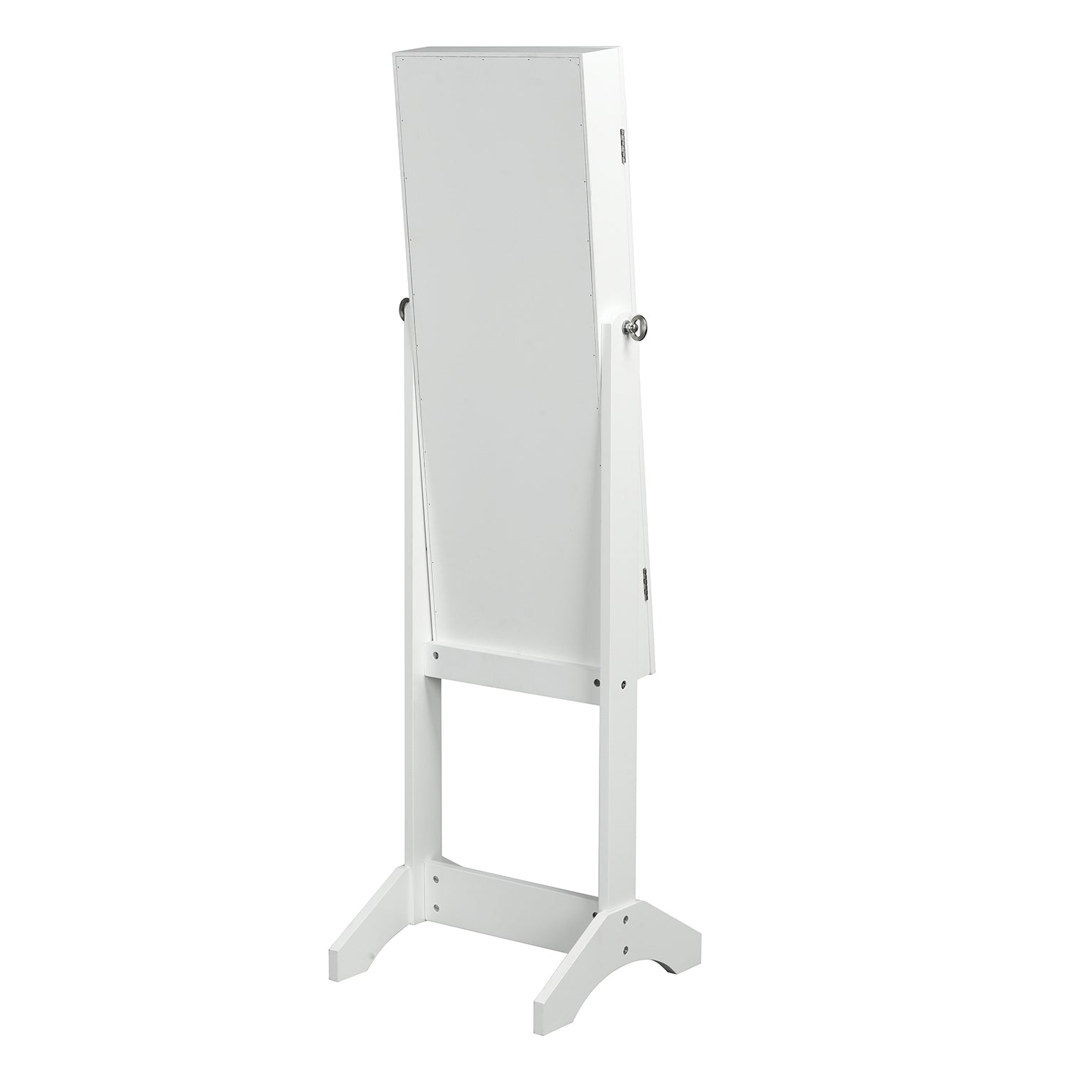 Modern Mirrored Cabinet, MDF & Glass - GODRIC WHITE