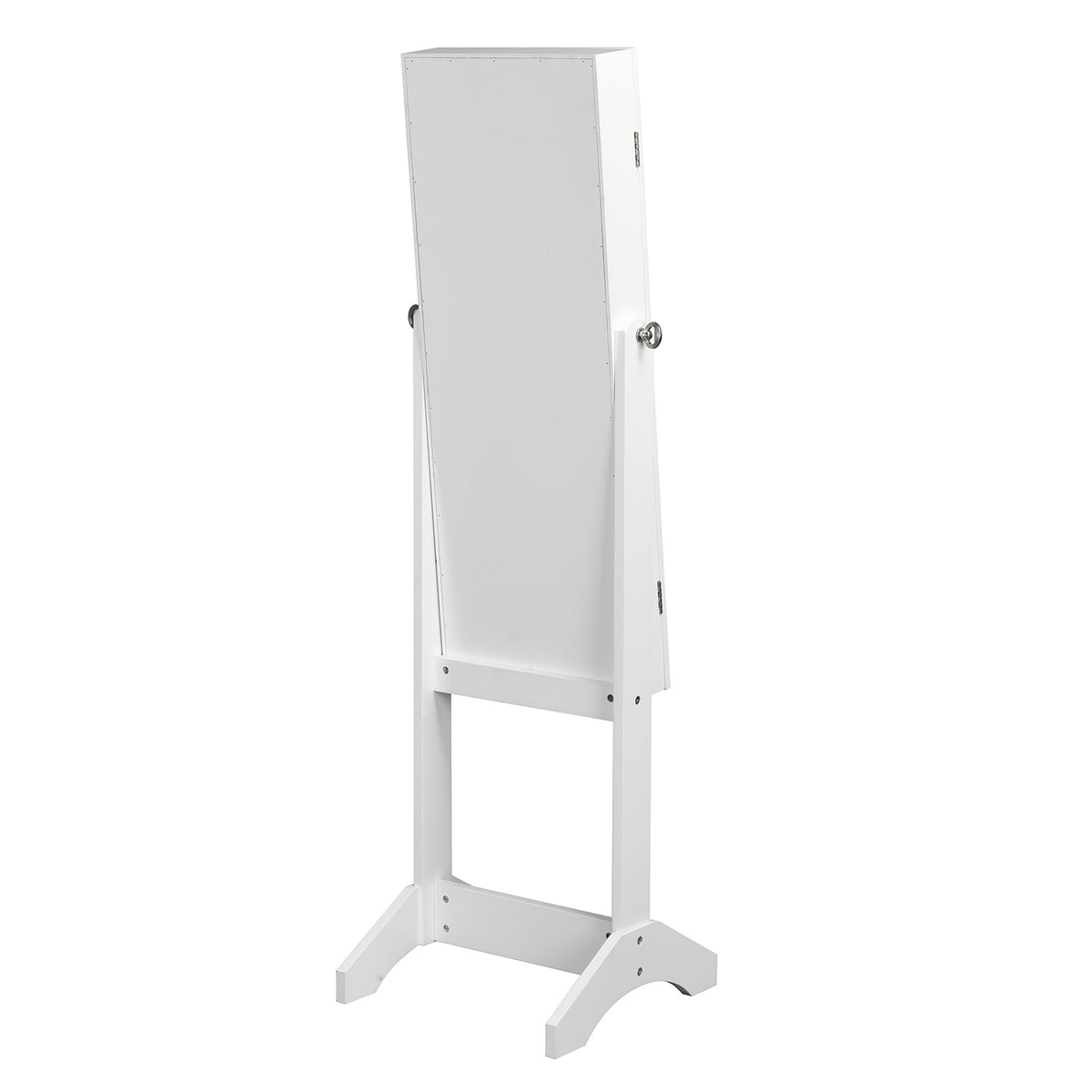 Modern Mirrored Cabinet, MDF & Glass - GODRIC WHITE