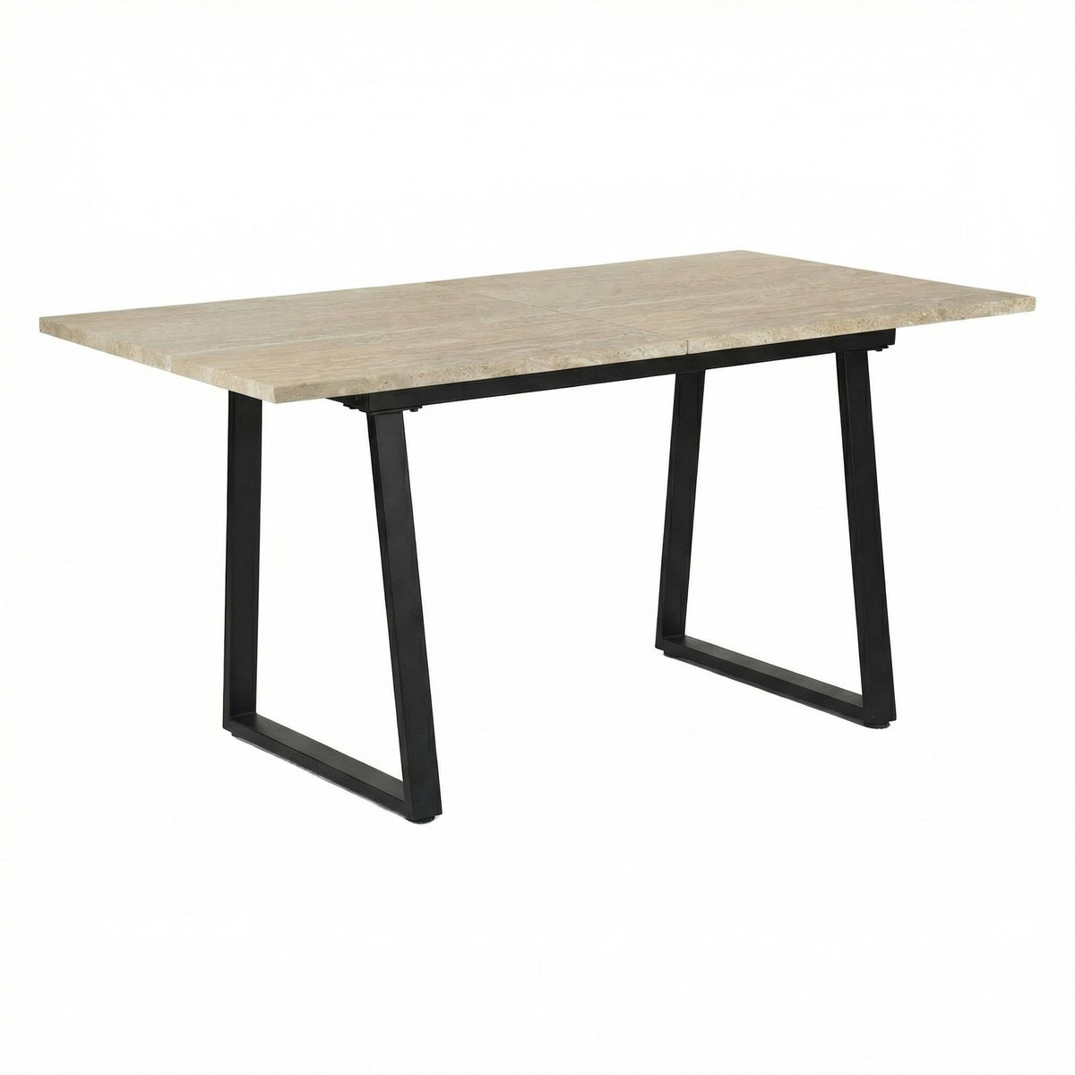 GRORROD TRAVERTINE. - Yellow Travertine Extendable Effect Dining Table