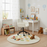 Modern Chenille Office Chair, Adjustable Gaslift - ROSS KD
