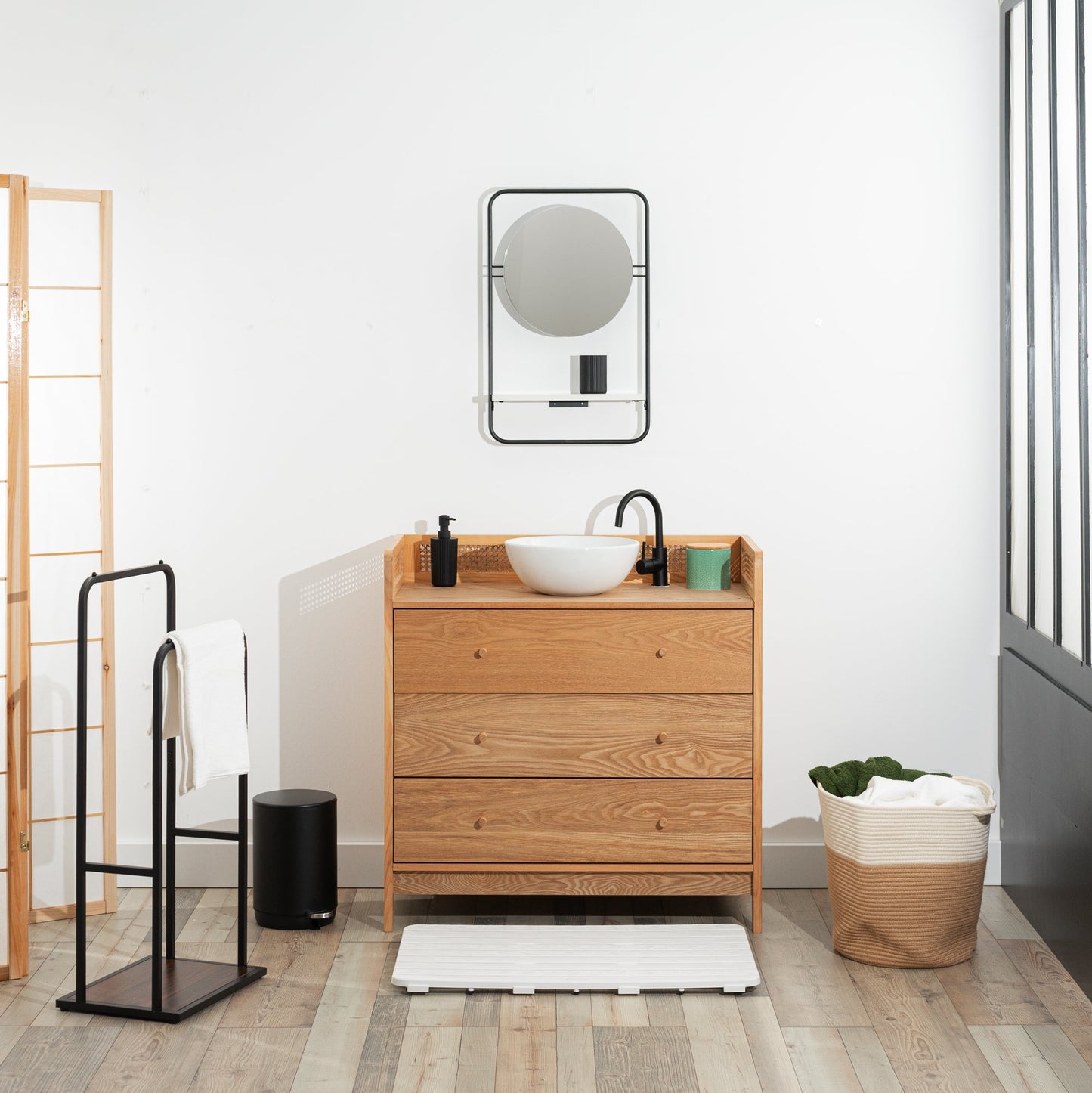 Hagan Wall Shelf With Mirror