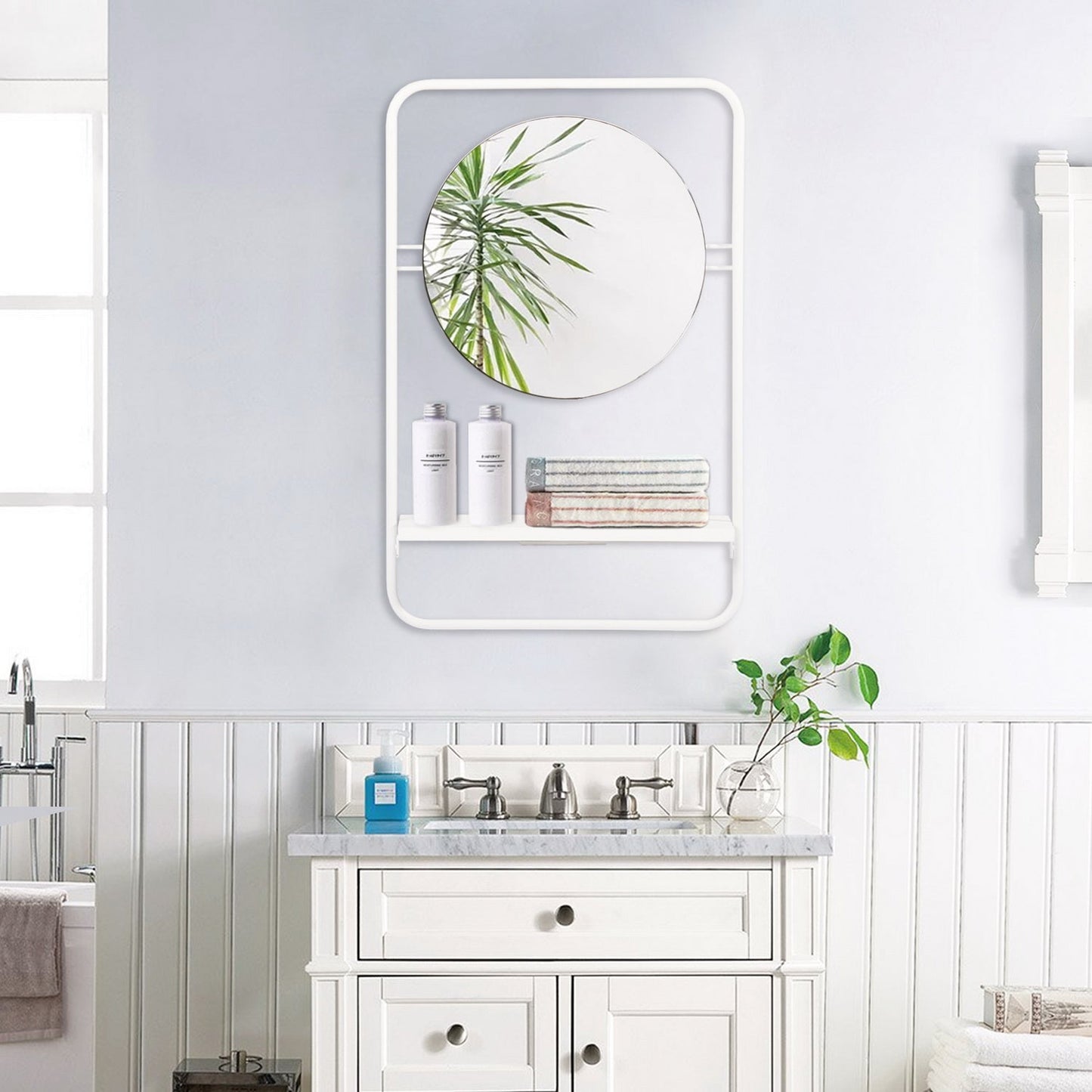 Hagan Wall Shelf With Mirror